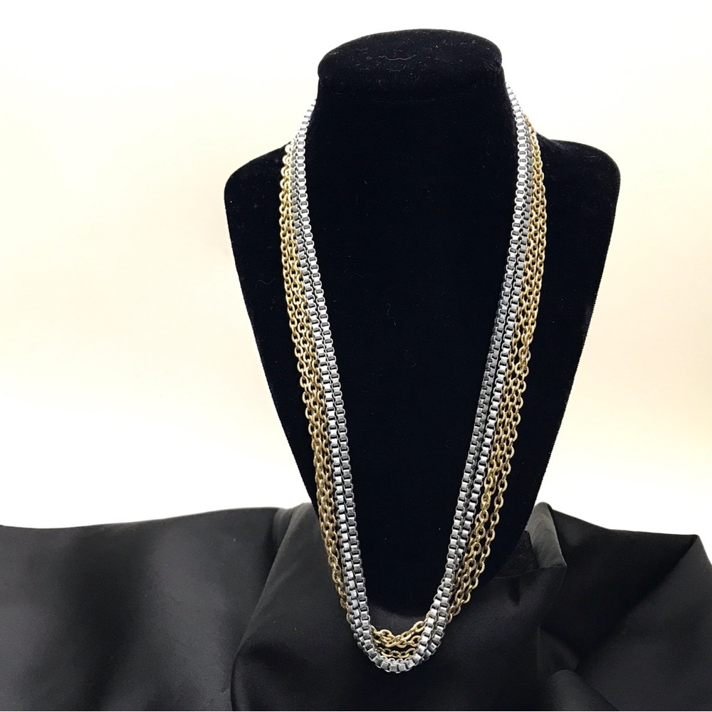 Sarah Coventry Canada Multi Chain Necklace